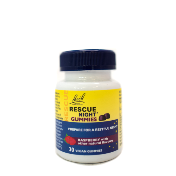 Bach Rescue Night Raspberry Gummies 30