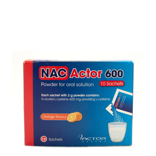 NAC Actor 600Mg Eff 10
