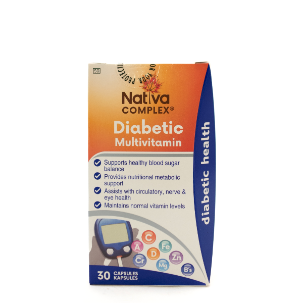 Nativa Diabetic Vit Complex Caps 30