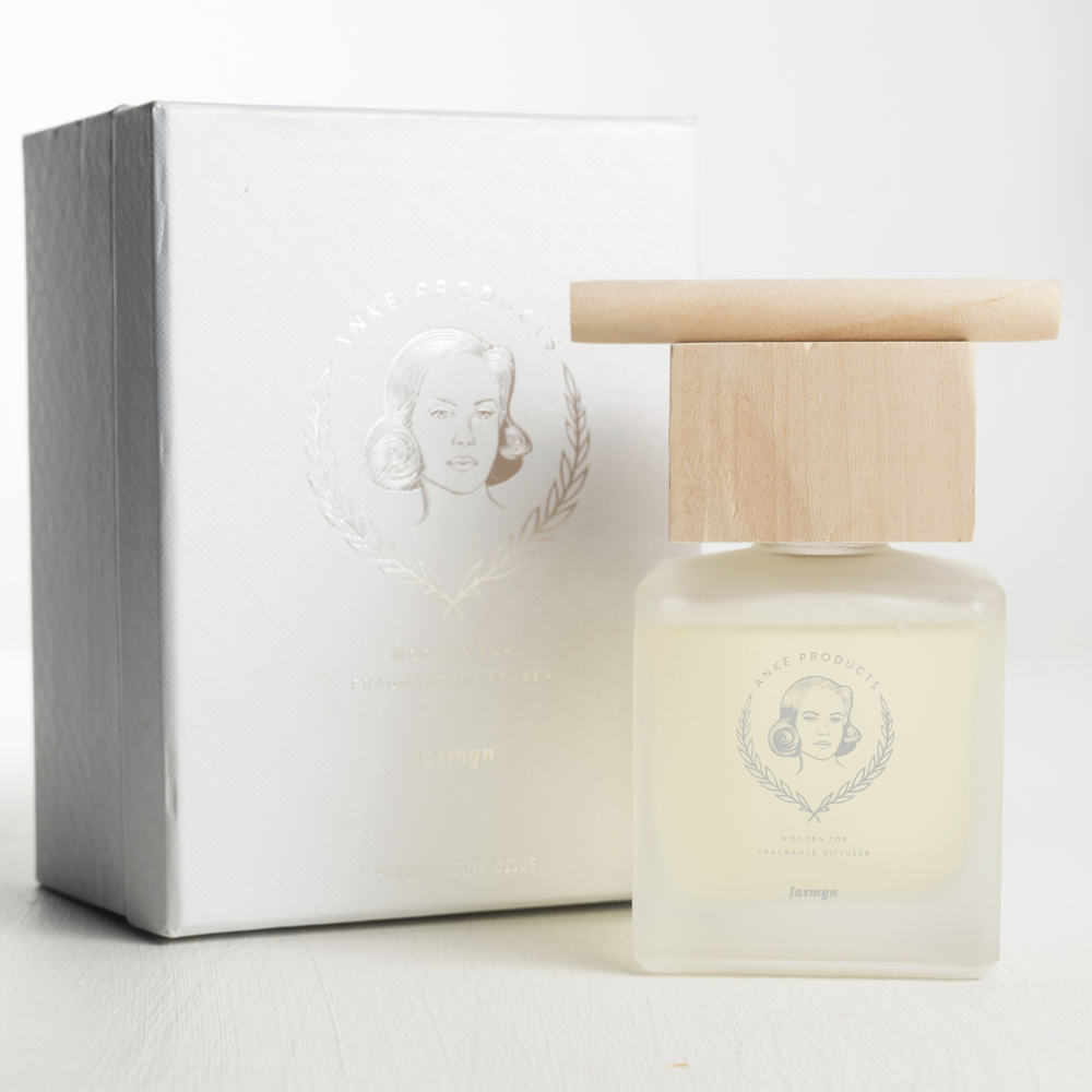 Anke Products - Wooden Top Diffuser - Jasmyn (160ml)