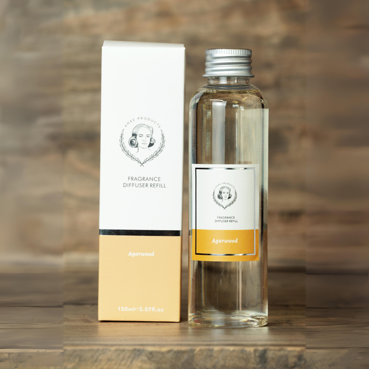 Anke Products - Wooden Top Diffuser Refill - Agarwood (Oud) (150ml)