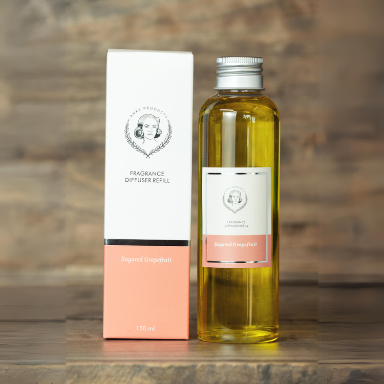 Anke Products - Wooden Top Diffuser Refill - Sugared Grapefruit (150ml)