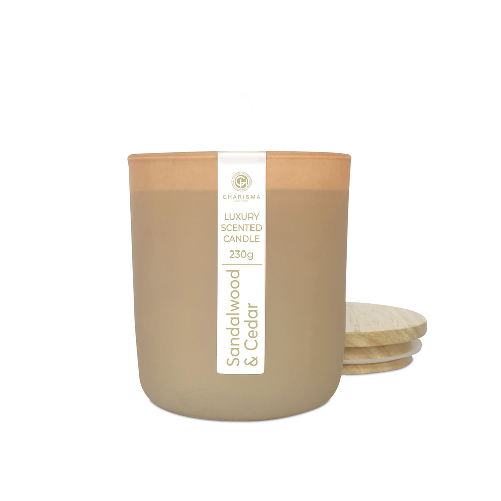 Charisma - Serenity - Luxury Scented Candle - Sandalwood & Cedar (230g)