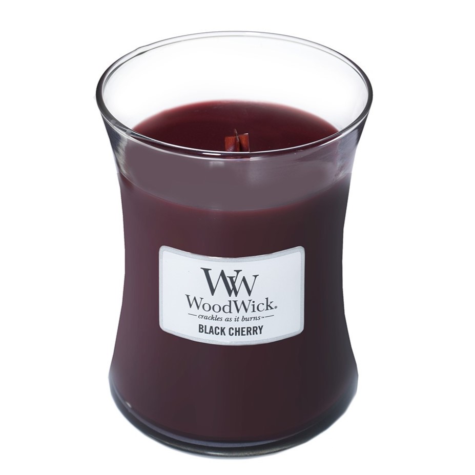 WoodWick Candle - Medium Jar - Black Cherry