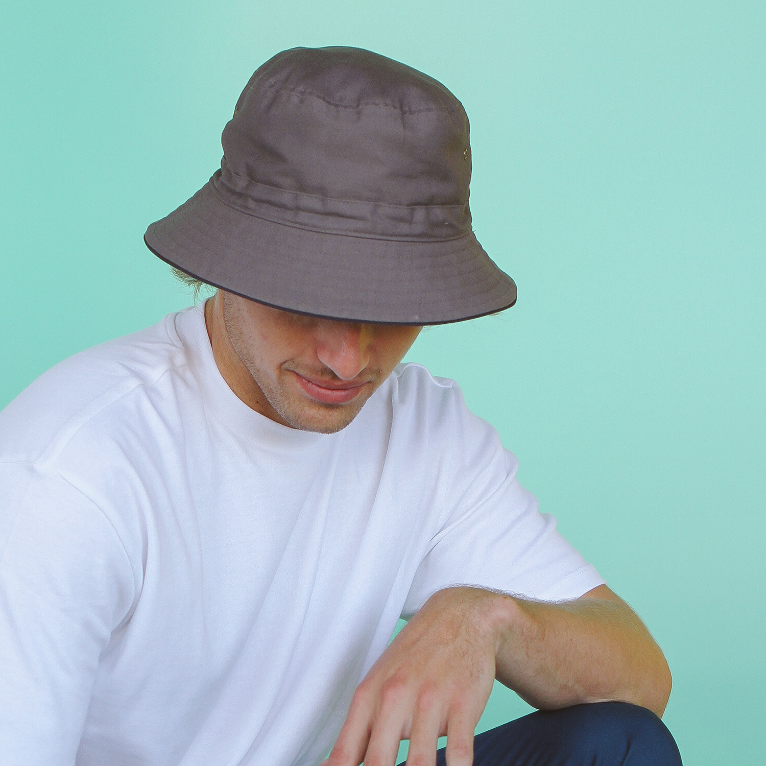 Headwear - Jody Bucket (Grey / Navy)