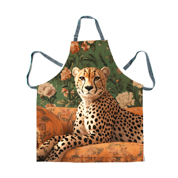 Apron - Animal Cheetah Green