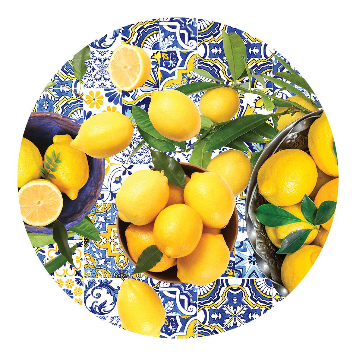 Bowl Cover Set of 3 - Santorini