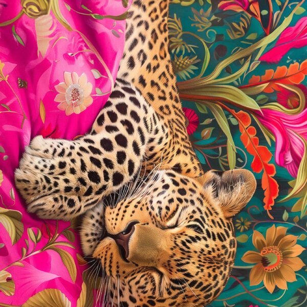 Food Net (100x150) - Animal Leopard Pink