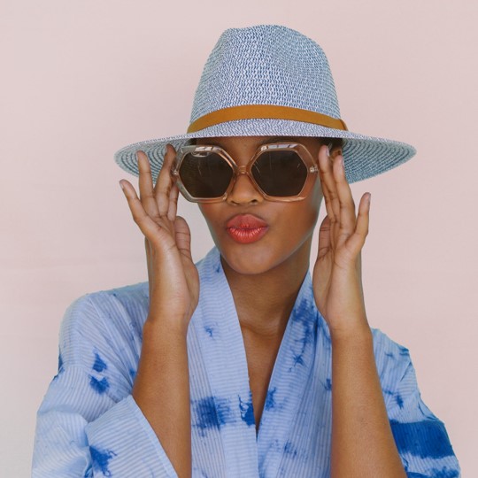 Headwear - Rainbow Reef Fedora (Blue)