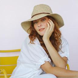 Headwear - Summer Fedora (Natural / White)