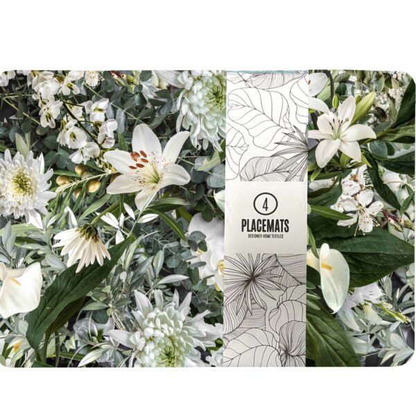 Placemat Set of 4 (Neoprene) - Buds and Blooms