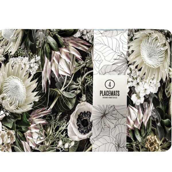 Placemat Set of 4 (Neoprene) - Protea Lush