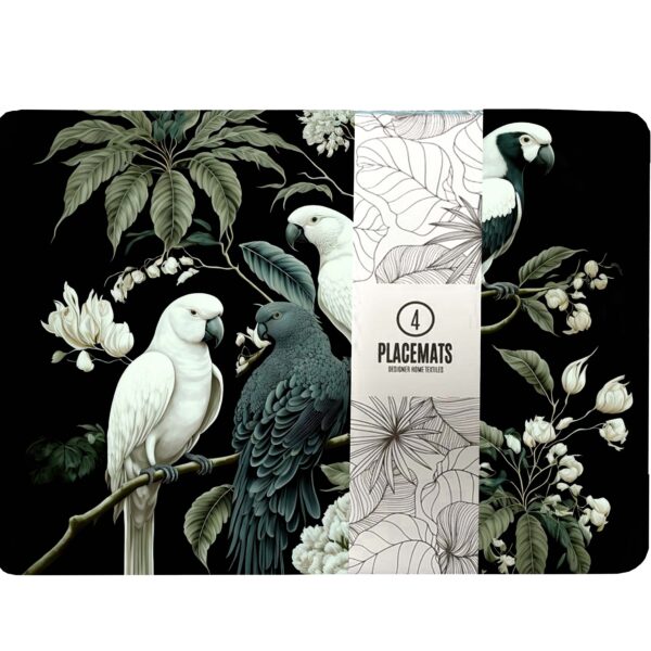 Placemat Set of 4 (Neoprene) - Tropical Birds
