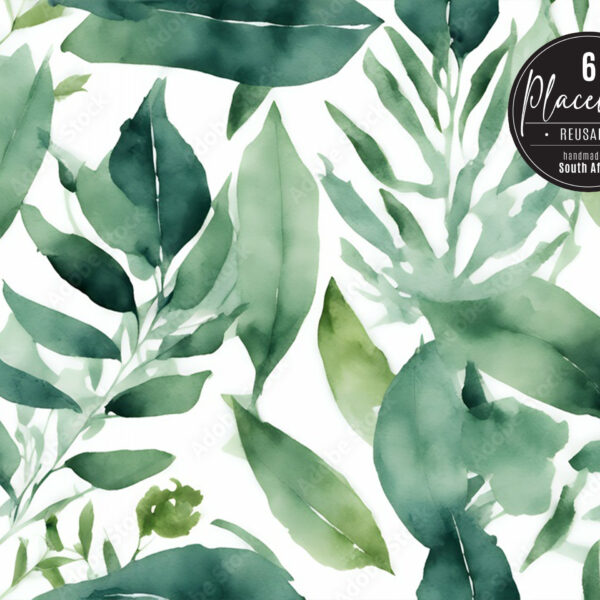 Placemat Set of 6 (Reusable) - Jungle Breeze
