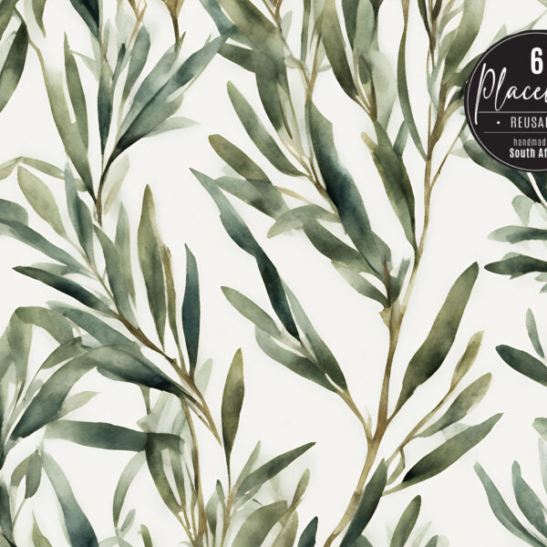 Placemat Set of 6 (Reusable) - Wild Olives