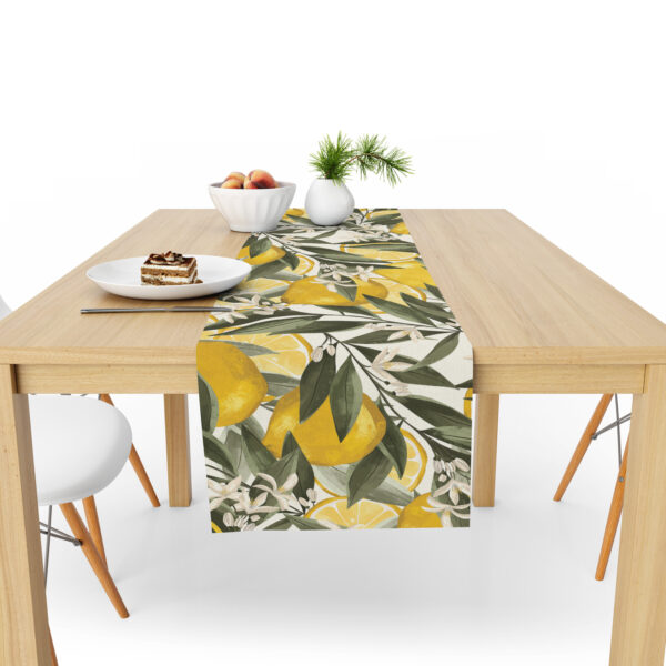 Table Runner (Mock Linen Extra Width) - Lemon Harvest Stone