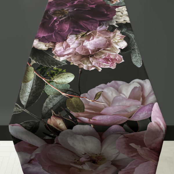 Table Runner (Mock Linen Extra Width) - Mulberry