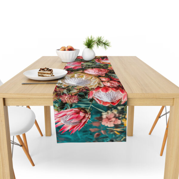 Table Runner (Mock Linen Extra Width) - Protea Gardenia