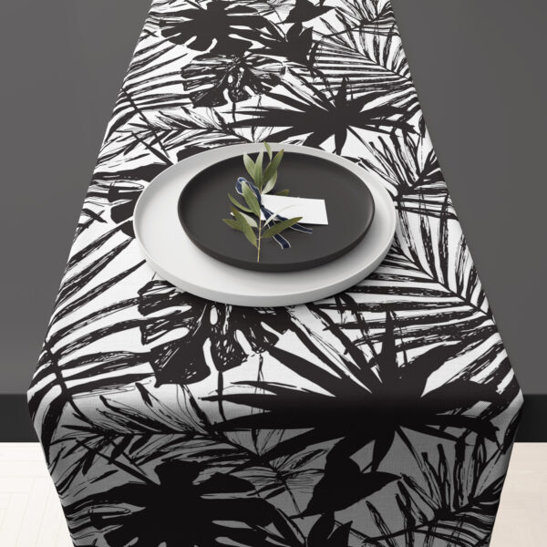 Table Runner (Mock Linen Extra Width) - Tropical Midnight