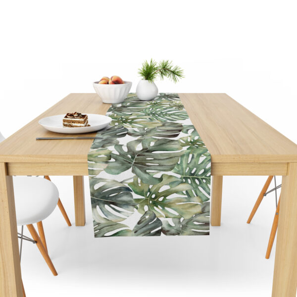 Table Runner (Mock Linen Extra Width) - Tropical White