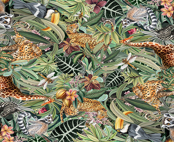 Tablecloth (Mock Linen) - African Jungle