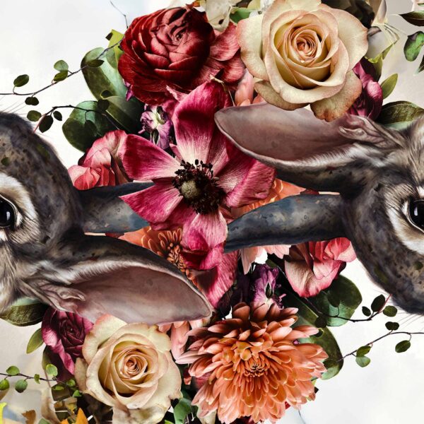 Tablecloth (Mock Linen) - Rabbit Gentleman