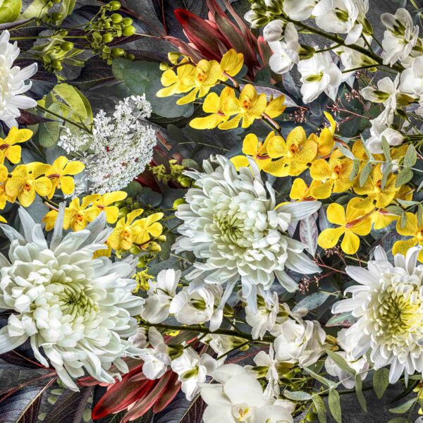 Tablecloth (Mock Linen) - Spring Bouquet