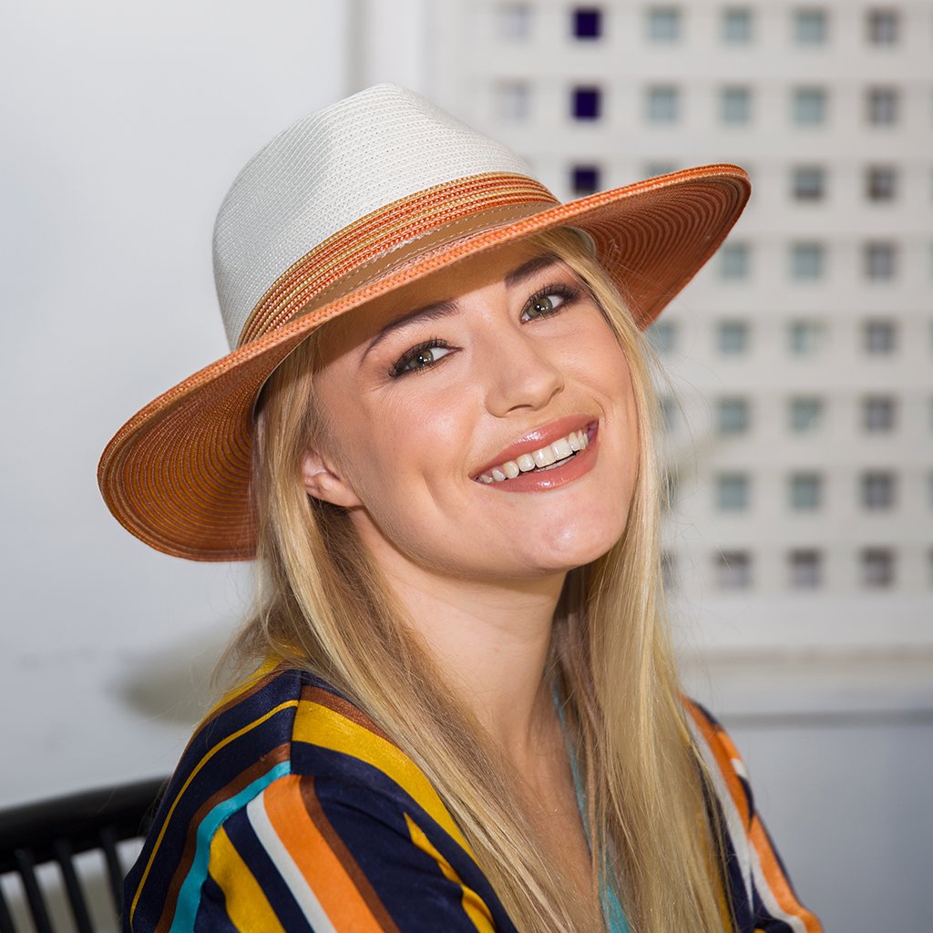 Headwear - Bella (Ivory / Tan)