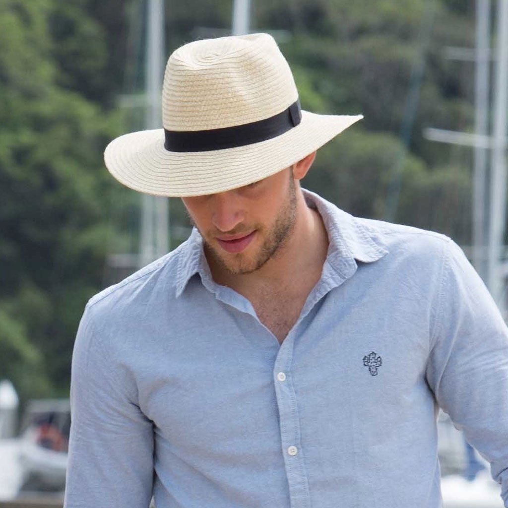 Headwear - Braided Fedora (Natural)