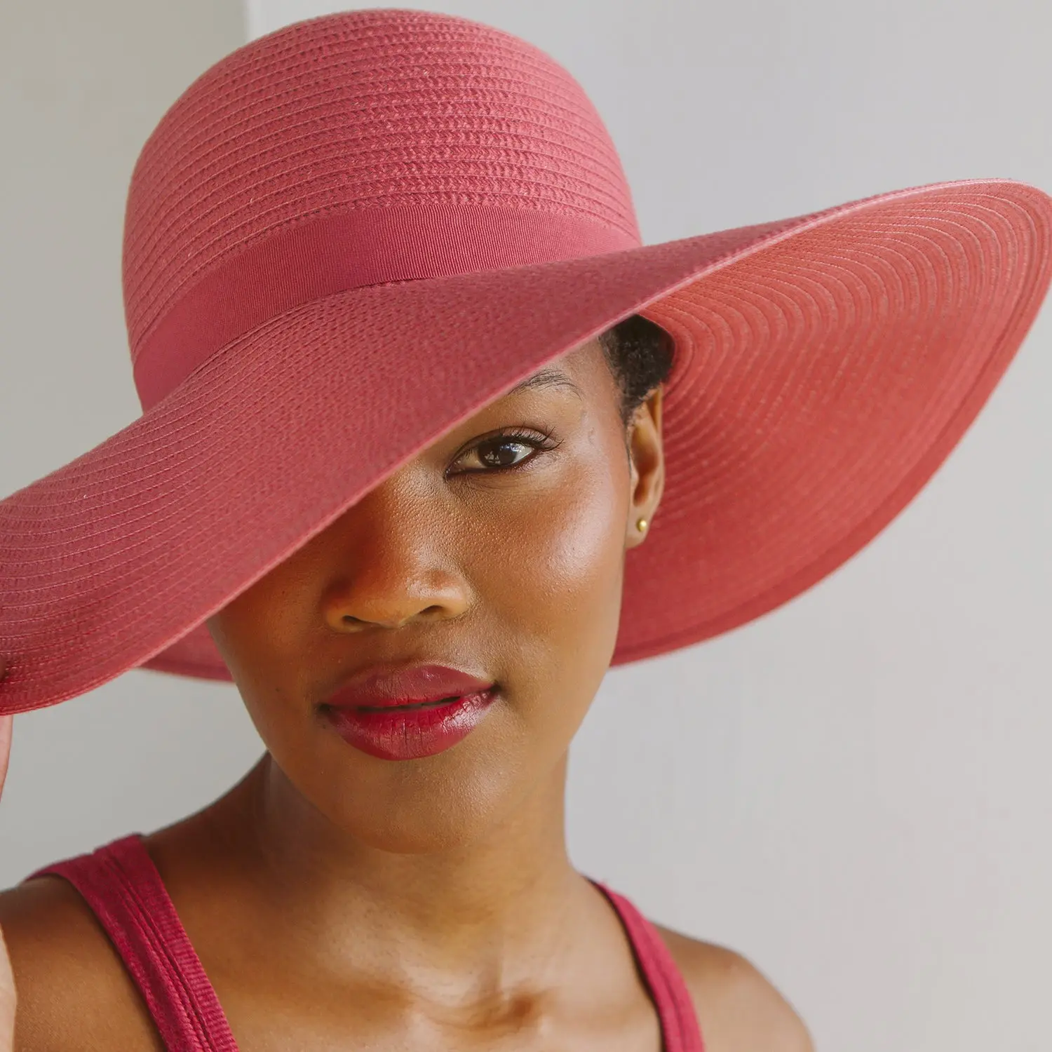 Headwear - Rosie Resort Hat (Coral Pink)