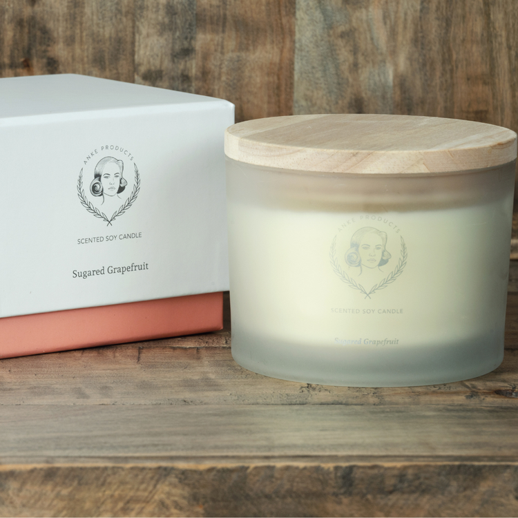 Anke Products - Soy Candle - Sugared Grapefruit (370g)