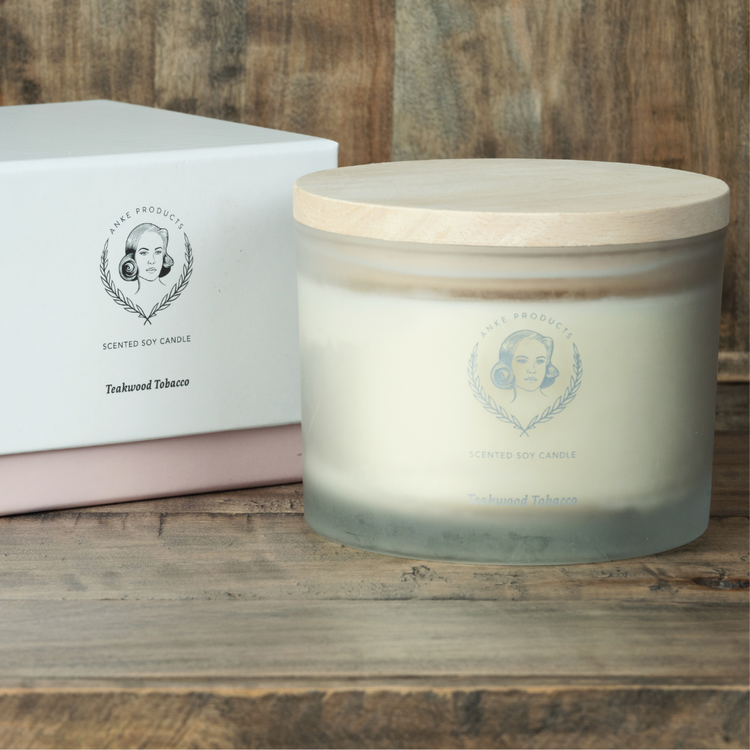Anke Products - Soy Candle - Teakwood Tobacco (370g)