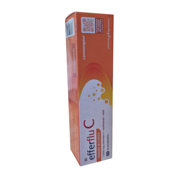 Efferflu C Immune Booster -Orange flavour - 20's effervescent tablets