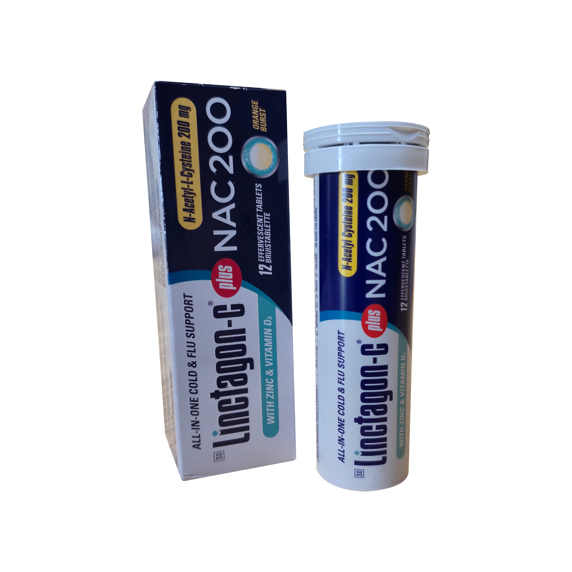 Linctagon-C Plus Effervescent Tablets Orange 12s