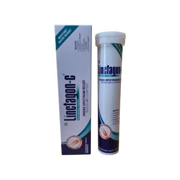 Linctagon C Orange - 20 Effervescent Tablets