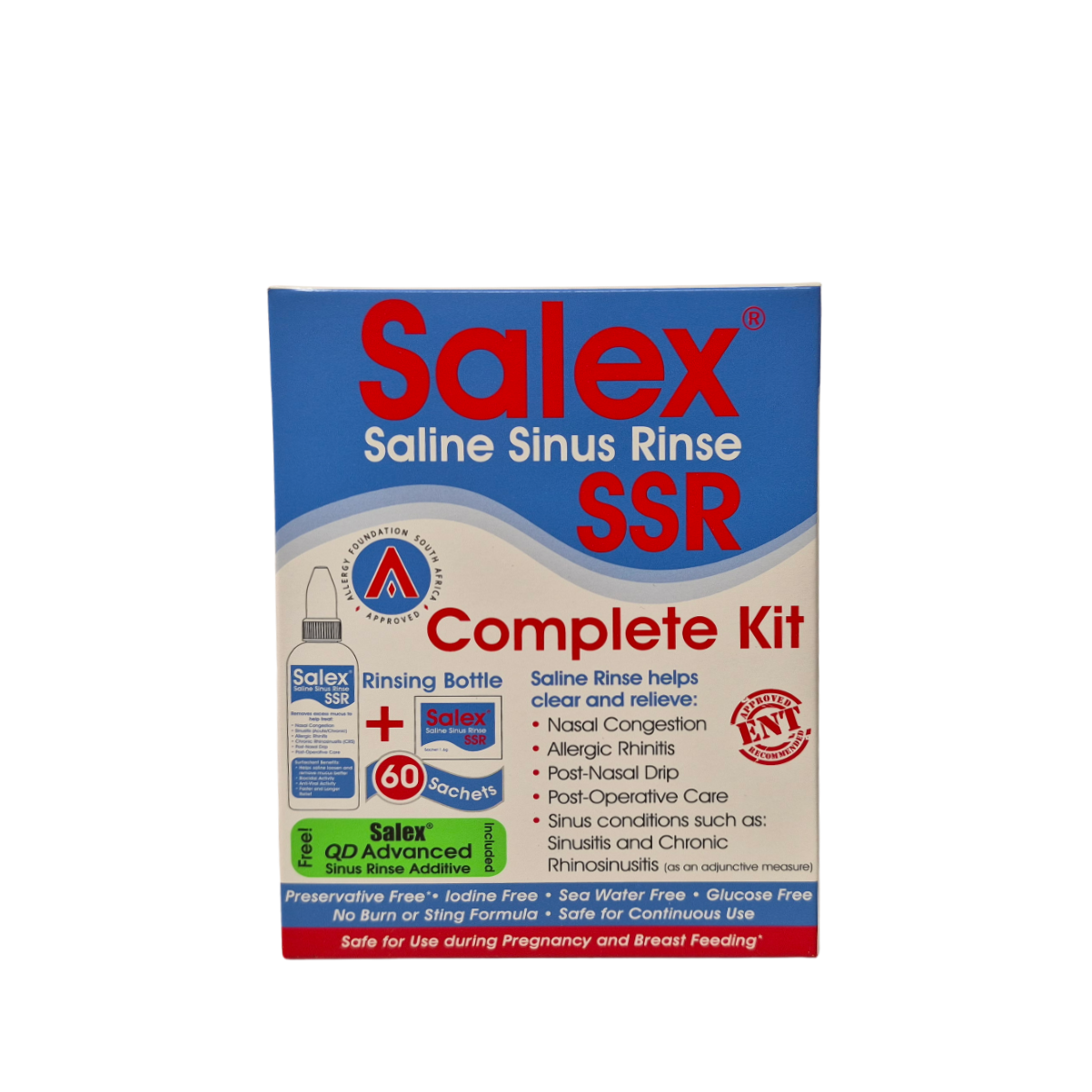 Salex Saline Sinus Rinse 1.6g x 60's