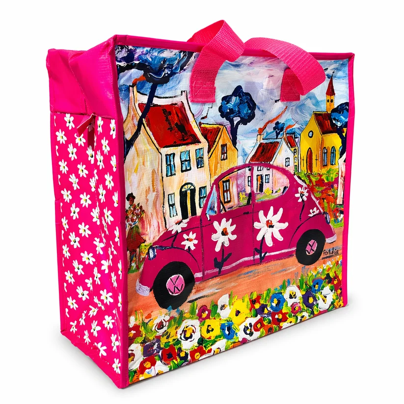 Portchie - Cooler Bag Large - Pink Beetle