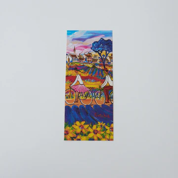 Portchie - Bookmark - Cycling through Lavender Fields