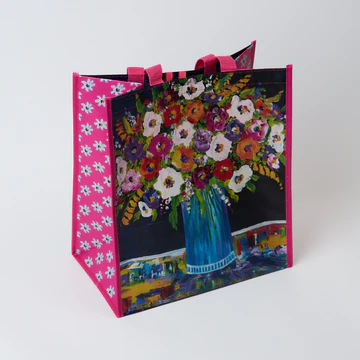 Portchie - Shopper Bag - Flowers in Blue Vase