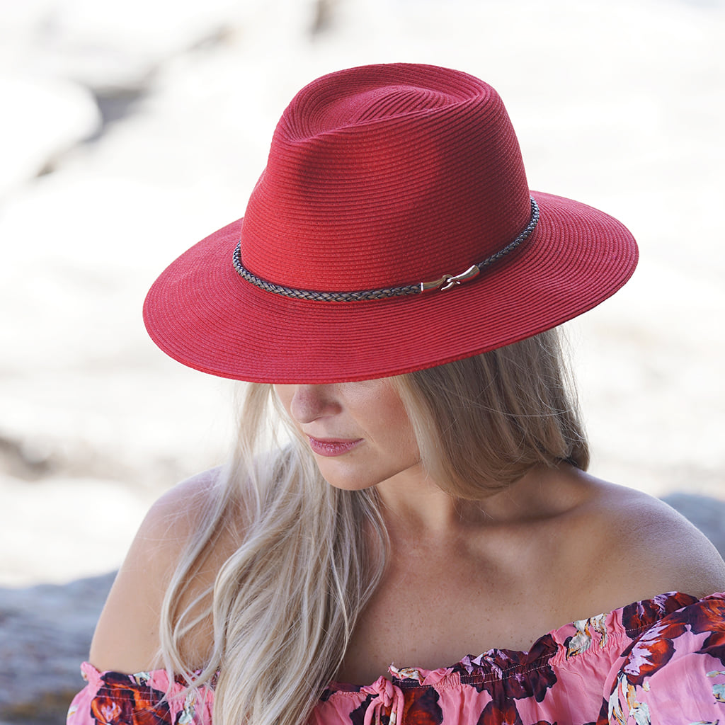 Headwear - Cara Fedora (Red)